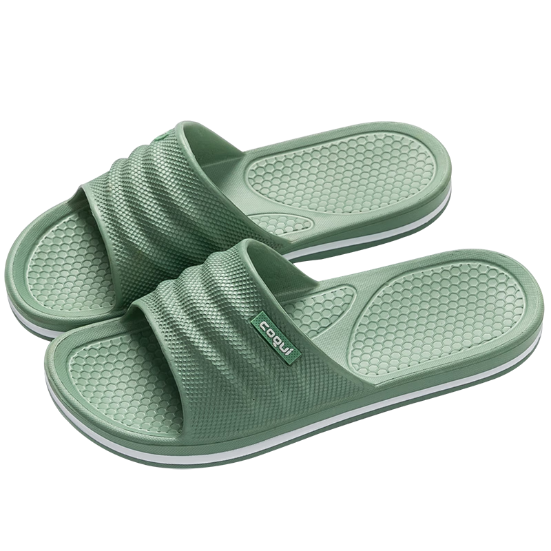 Coqui Slippers for Women, Couples' Home Wear, Lightweight, Soft And Comfortable, Bathroom Sandals, Women's Style, Avocado Green, Size 39-40, CQ7922