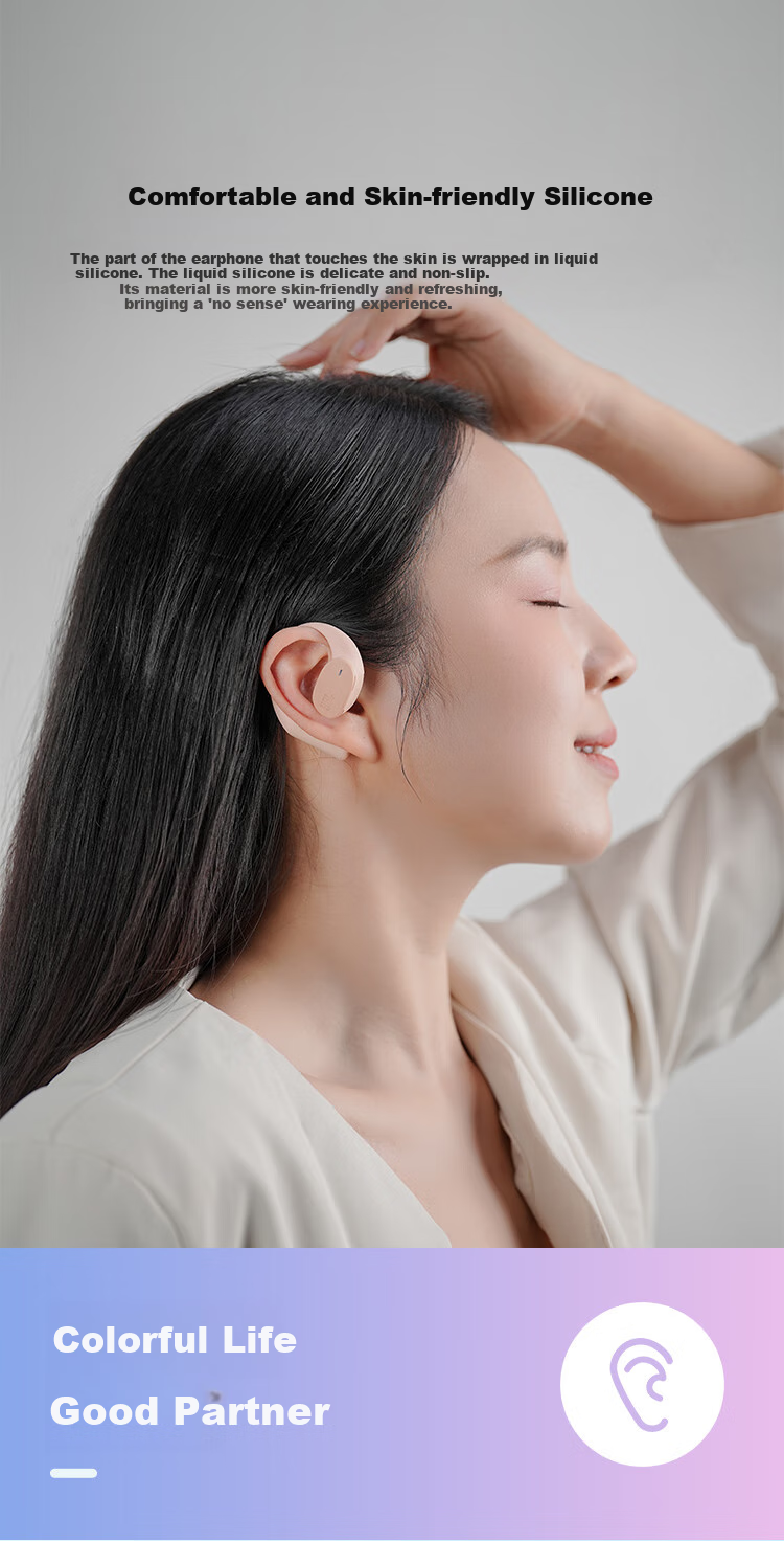 JBL Sense Lite Comfort Edition [Wang Chuzhen's Choice] Earbuds Bluetooth Headphones, Sports Running Wireless Open-Style Non-Bone Conduction, Gift Recommendation, Purple 8