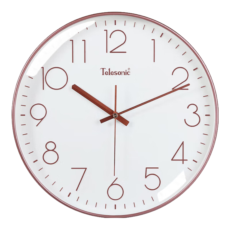 Telesonic Wall Clock, Living Room Clock, 2025 Home Use, No Drilling Required, Wall-Mounted, 3D High-End Quartz Clock