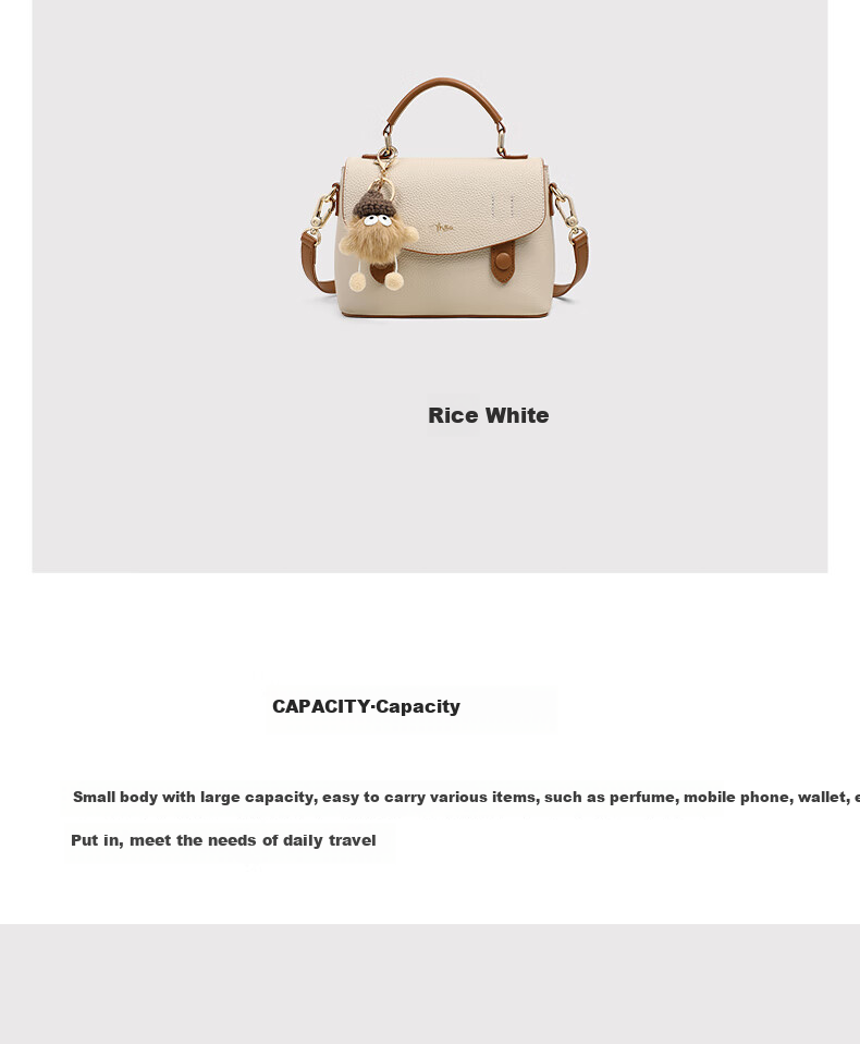 Millies Leather Handbag, Women's Fashionable Cambridge Bag, Light Shoulder Crossbody Bag, Practical Birthday And Mother's Day Gift for Mom 12