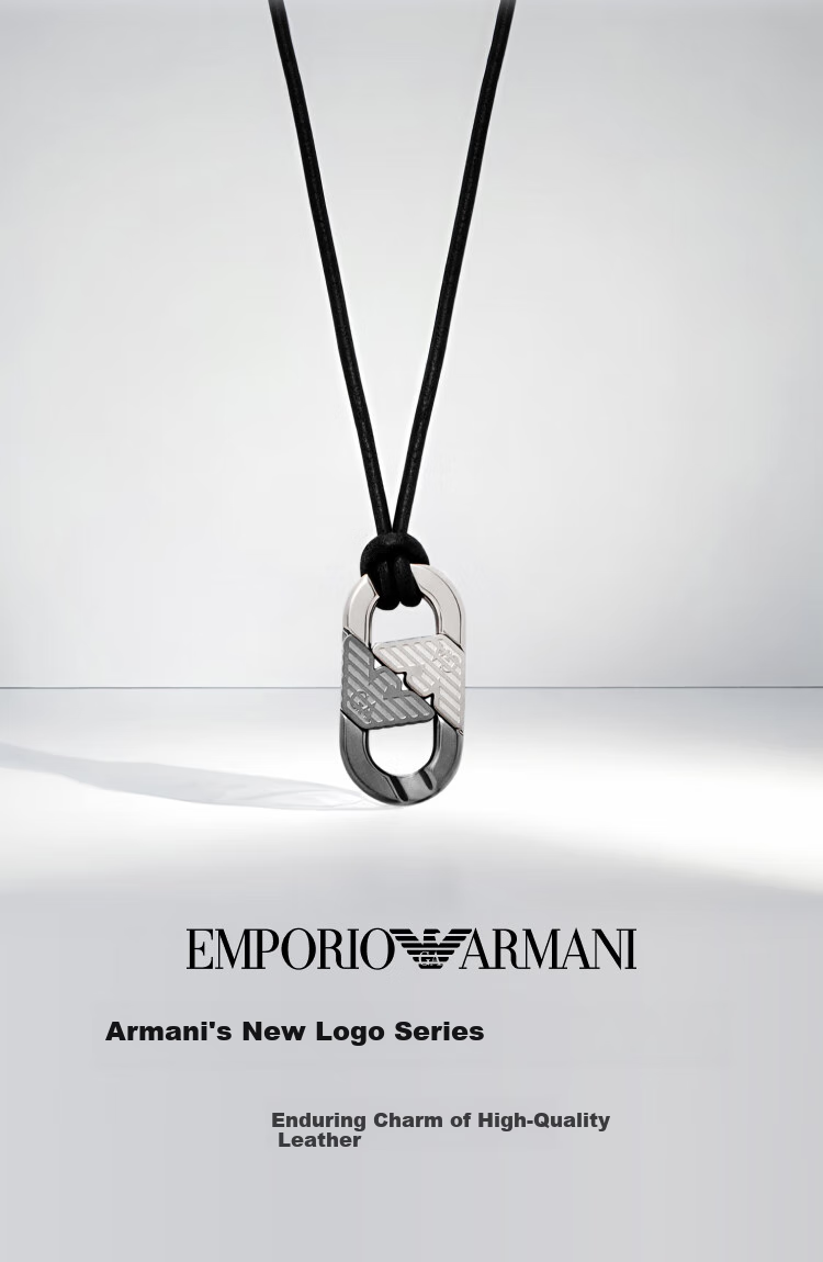 EMPORIO ARMANI Men's Necklace, Simple Pendant Necklace, Birthday Gift for Boyfriend, EGS3170040 8