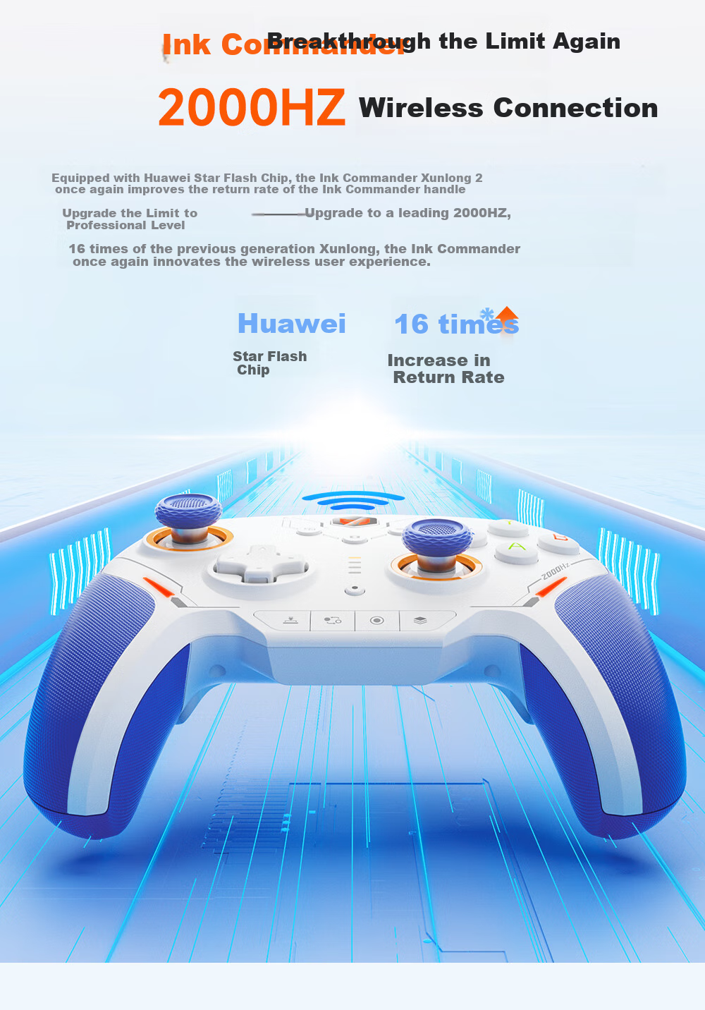 Mojiang Xunlong 2 Star Flash Wireless Game Controller, Carbon Film Joystick, Apex/Switch/PC Computer Steam, Horizon 6, Infinite Warmth, Black Myth: Wukong Carbon Film Versio 10