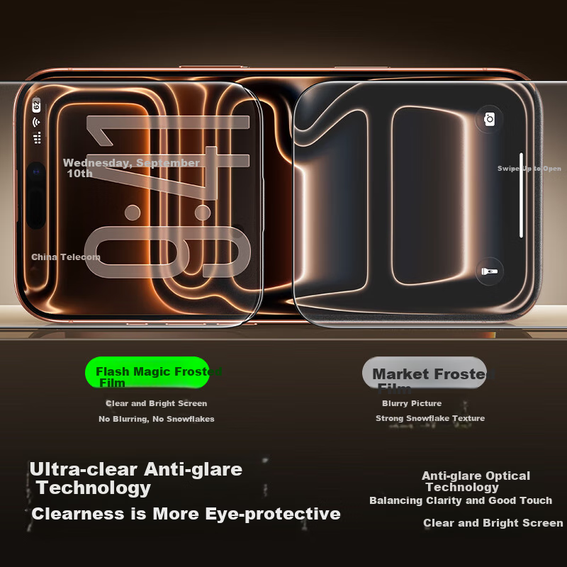 Защитное стекло SmartDevil для iPhone 17 Pro, полноэкранное, антибликовое, антиотпечатки, 2 шт.