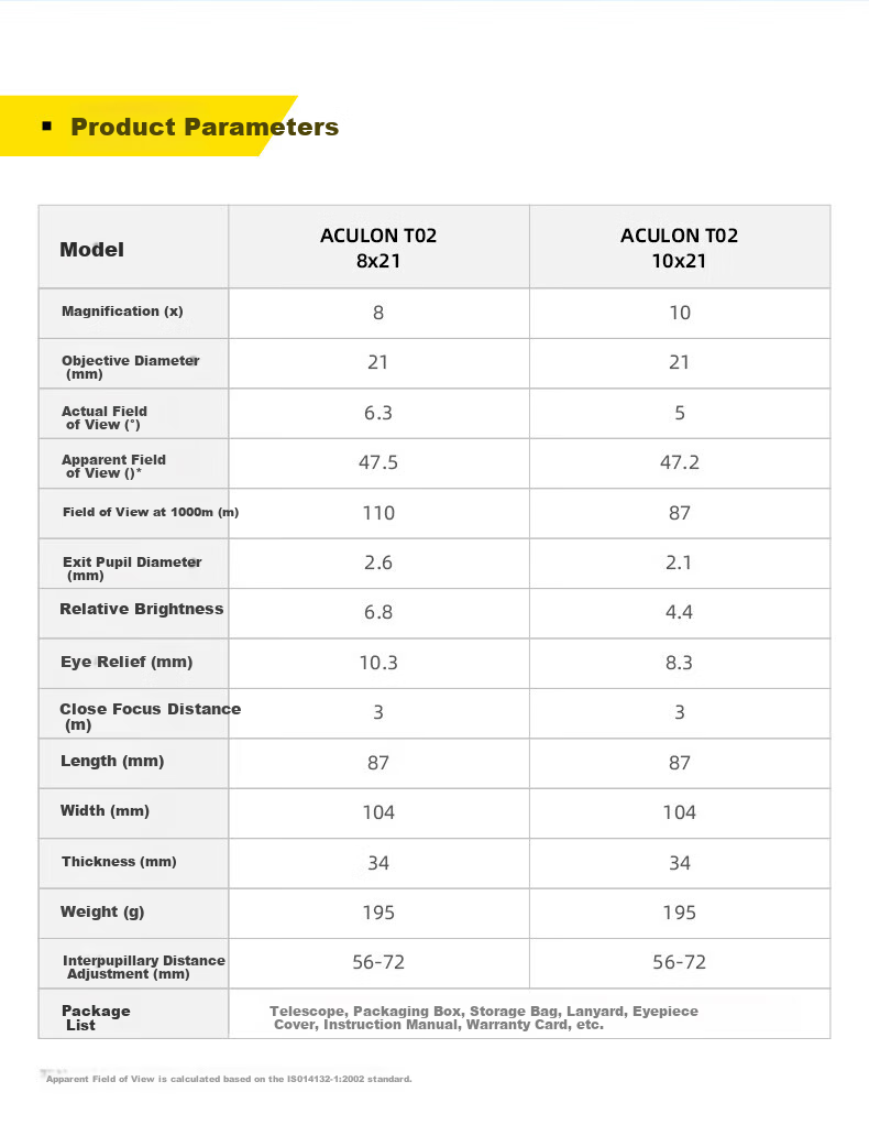 Nikon T02 Binoculars, Portable Outdoor Viewing, High Magnification, High Definition, Concert Watching, New Year Gift, Entomological Telescope 8