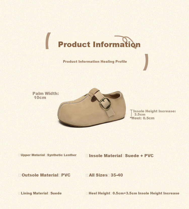 ZHR Height-Increasing Birkenstock Sandals for Women, Kappa Versatile Women's Shoes, Spring And Autumn Lightweight Casual Flats, JT191 Camel Color Size 35 8
