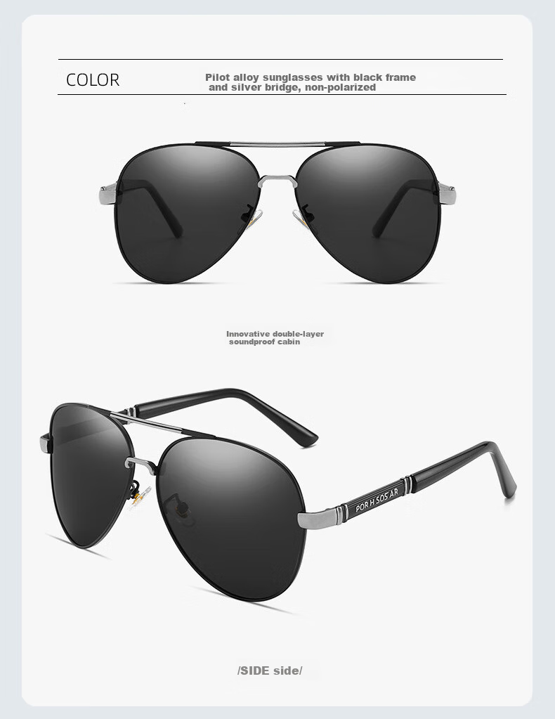 Siwangongli Aviator Sunglasses for Men, Driving And Fishing Specialized Glasses, Photochromic Cool Toad Polarized Night Vision Driving Sunglasses 13