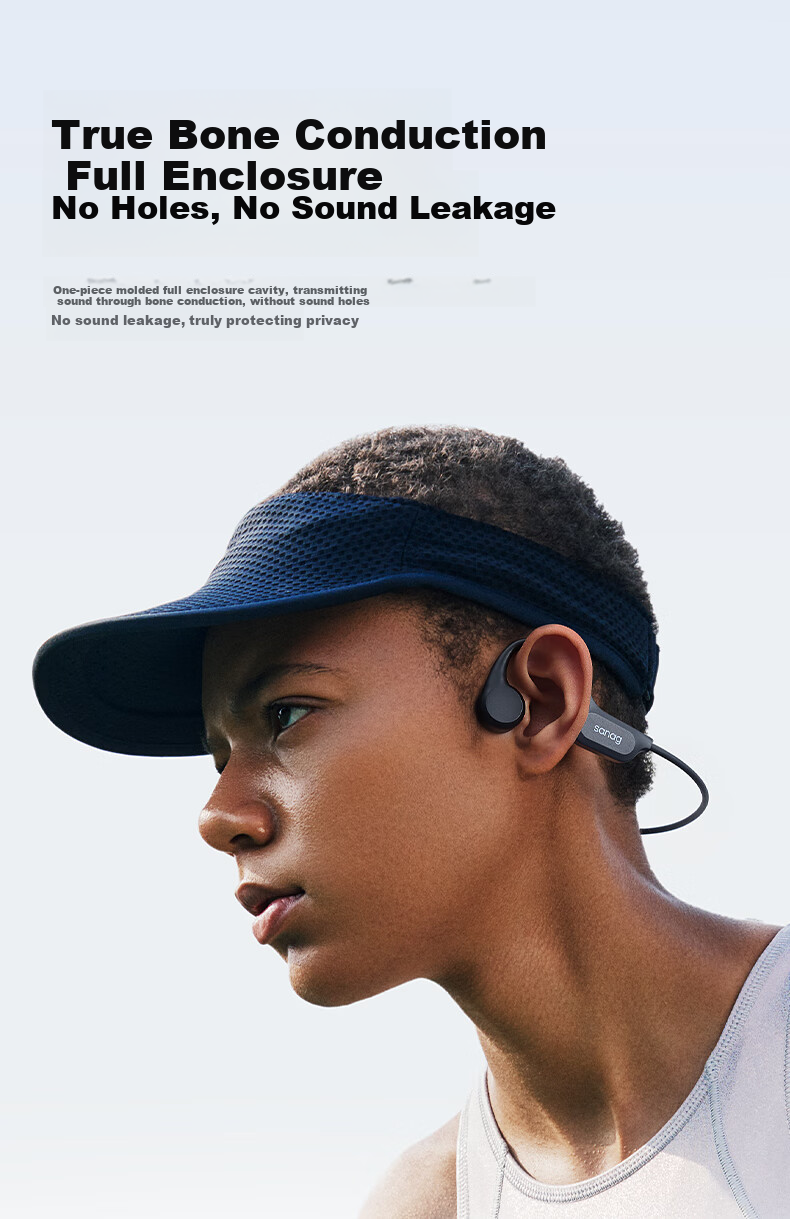 SANAG Cenab B60S Pro Bone Conduction Swimming Headphones, IP68 Waterproof And Sweatproof, Bluetooth Sports Running Dedicated, Open-Ear Design, 32GB Internal Memory 15