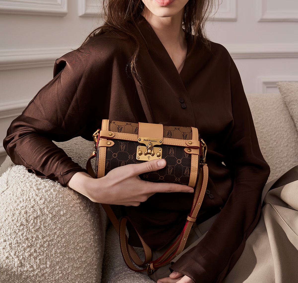 Hush Puppies Women's Shoulder Bag Crossbody Bag Luxury Brand Birthday Gift for Girlfriend Wife 1