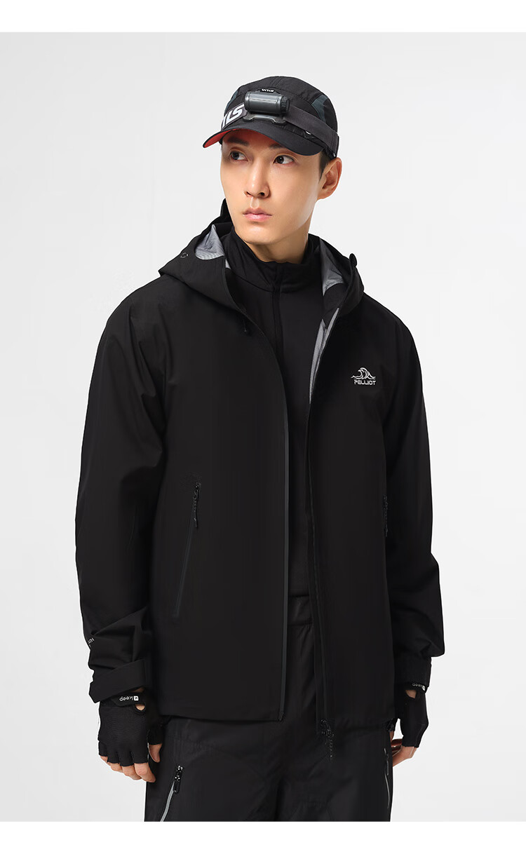 Pelliot Cheng Yi Same Style Rock Shell Hard Shell Windproof Mountaineering Jacket Unisex 124101048 Green M 35