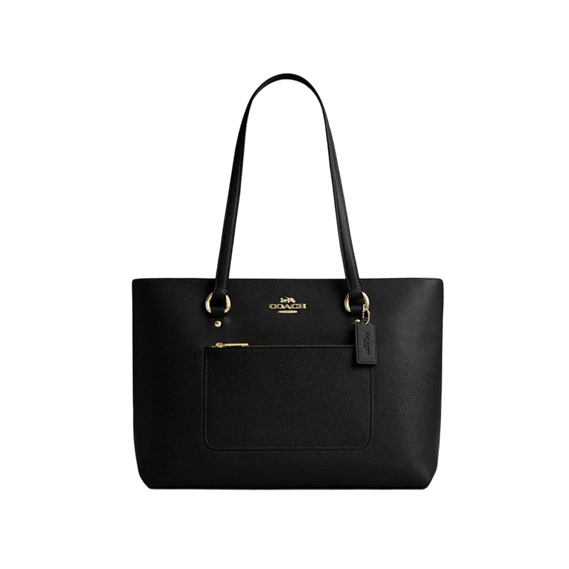 COACH Women's STATION Medium Shoulder Tote Bag Black CCD71 Gift