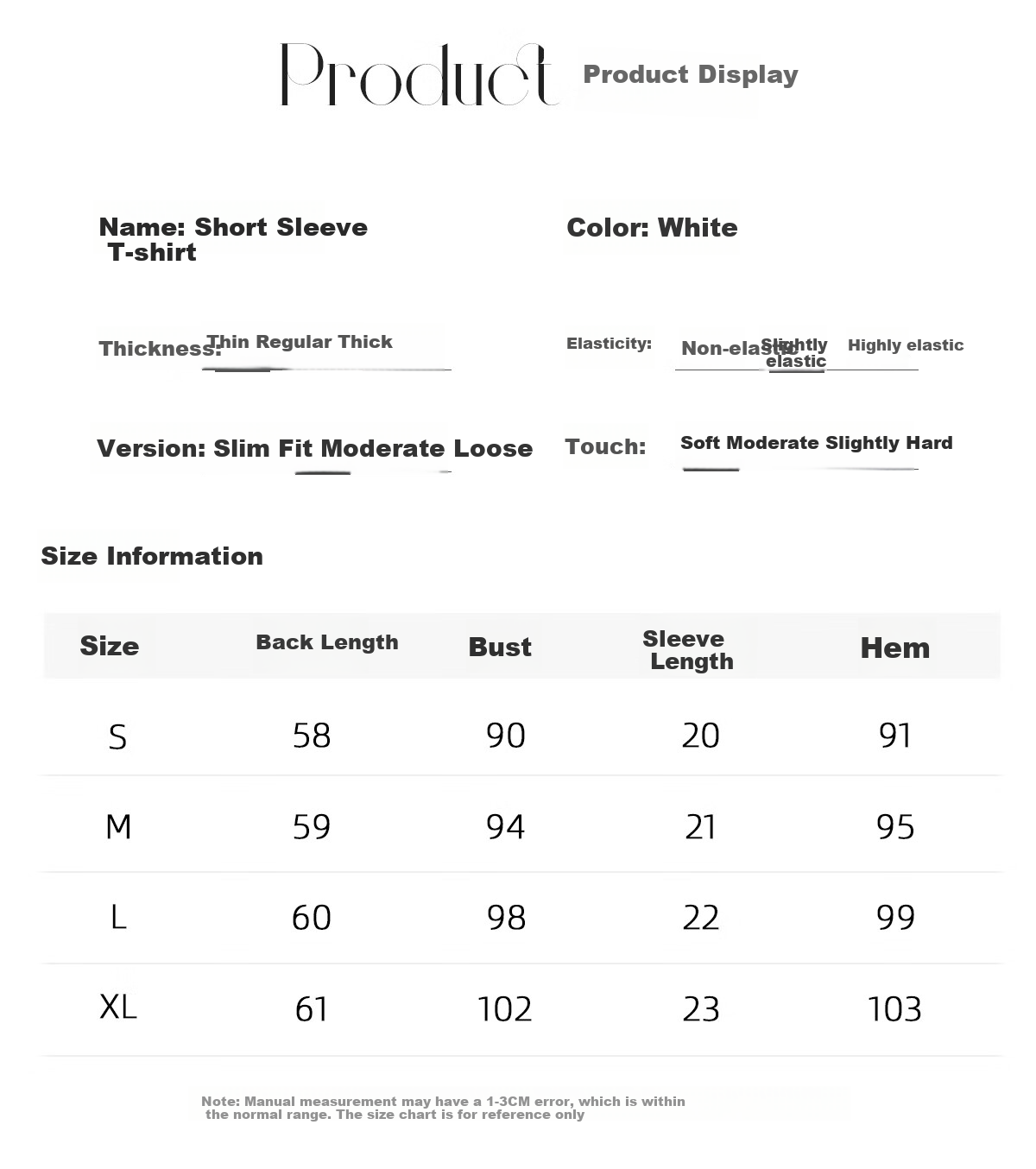 Chushen Summer Short-Sleeve T-Shirt for Women, Fashionable Round Neck, Heavy Embroidery with Sequins, Casual Top S52T029 6