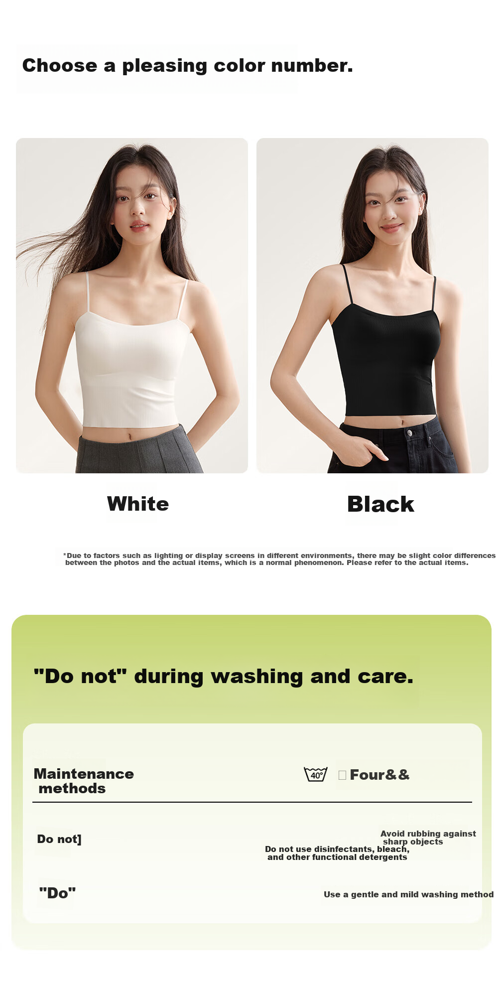 SecretWorld Padded Camisole Women's Innerwear Stylish High-End Outerwear Seamless Bra White Tank Top 25