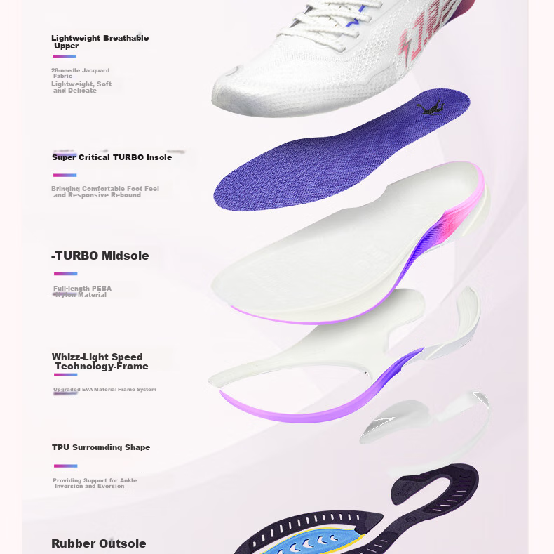 QIAODAN Phantom Sports Shoes for Men, Autumn And Winter Season, Stable Support, Shock Absorption, Jogging Shoes for Me 8