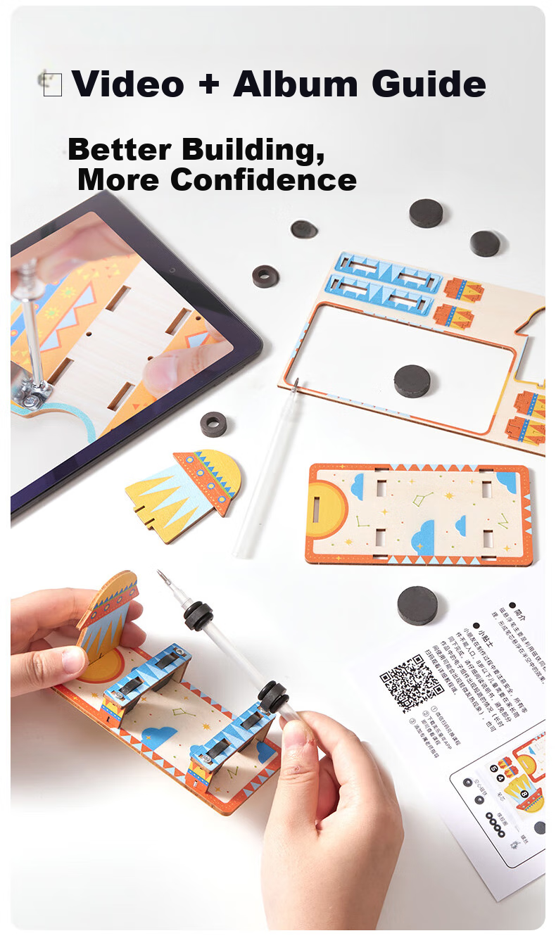 Merry Childhood Space Kids Science Experiment Kit Elementary Physics DIY for Boys Ages 7-10 61 Children's Day Gift 13