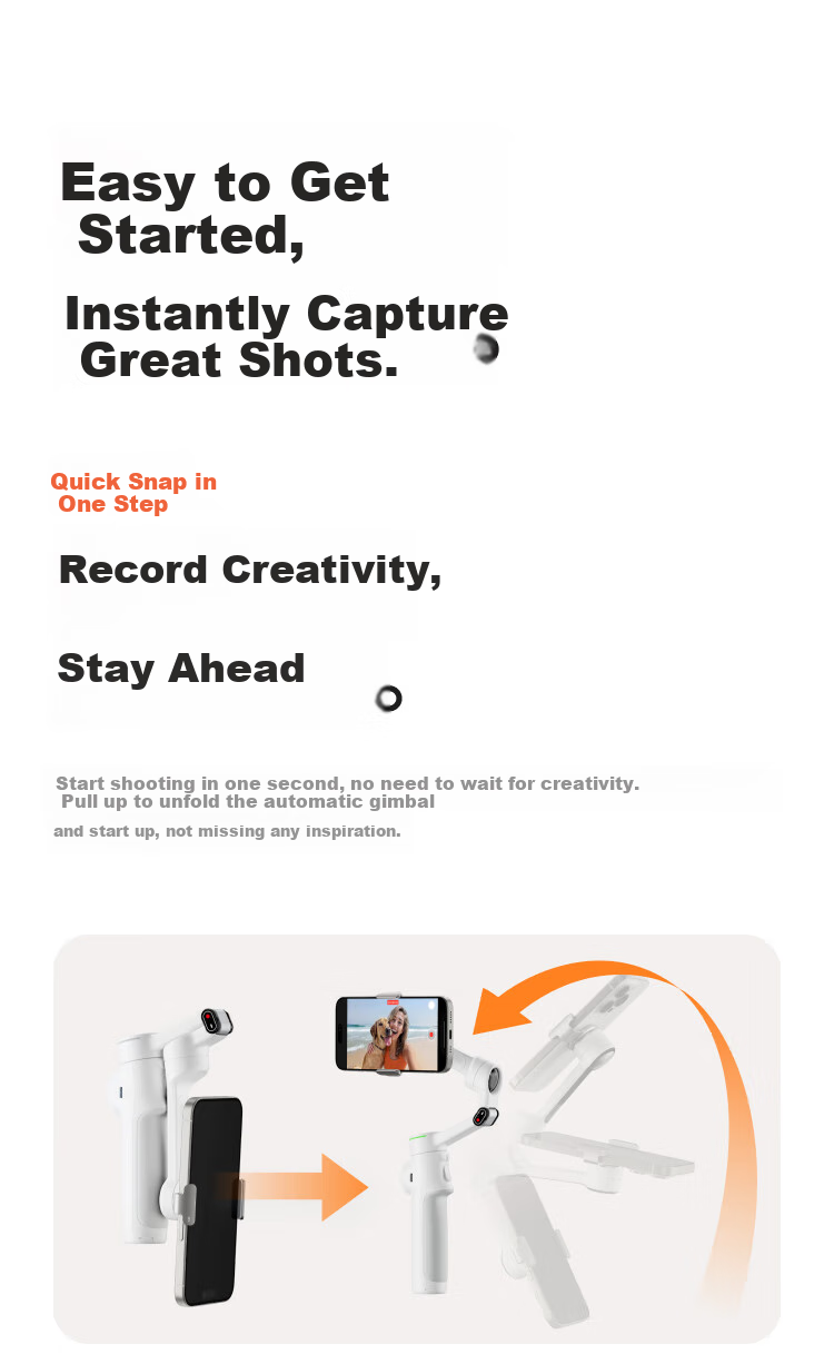Yingshi Insta360 Flow 2 Pro Smartphone Stabilizer, Handheld Gimbal, Three-Axis Anti-Shake Vlog (Xiangxiang Gray AI Tracking Module Gift Box) 5