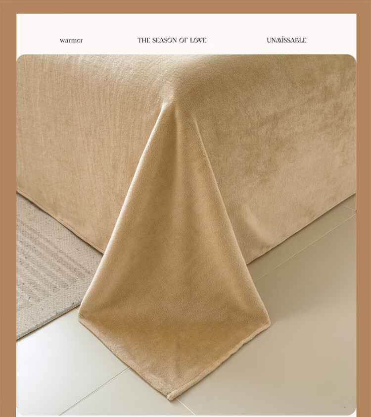 MINISO Milk Velvet Fleece Single Bed Sheet Winter Plush Blanket 160x230cm Dorm Single 1.2x2m Bed 11