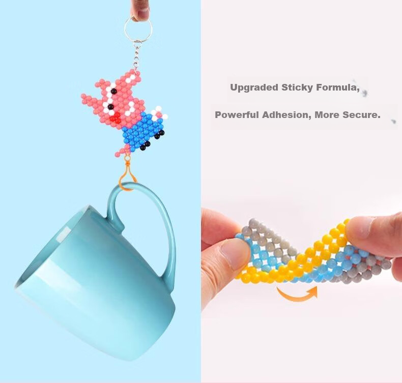 Lankupa Water Mist Magic Beads, 16 Colors, Children's DIY Craft Kit, Toy for Girls Aged 3-6, Kindergarten National Day Gift 17