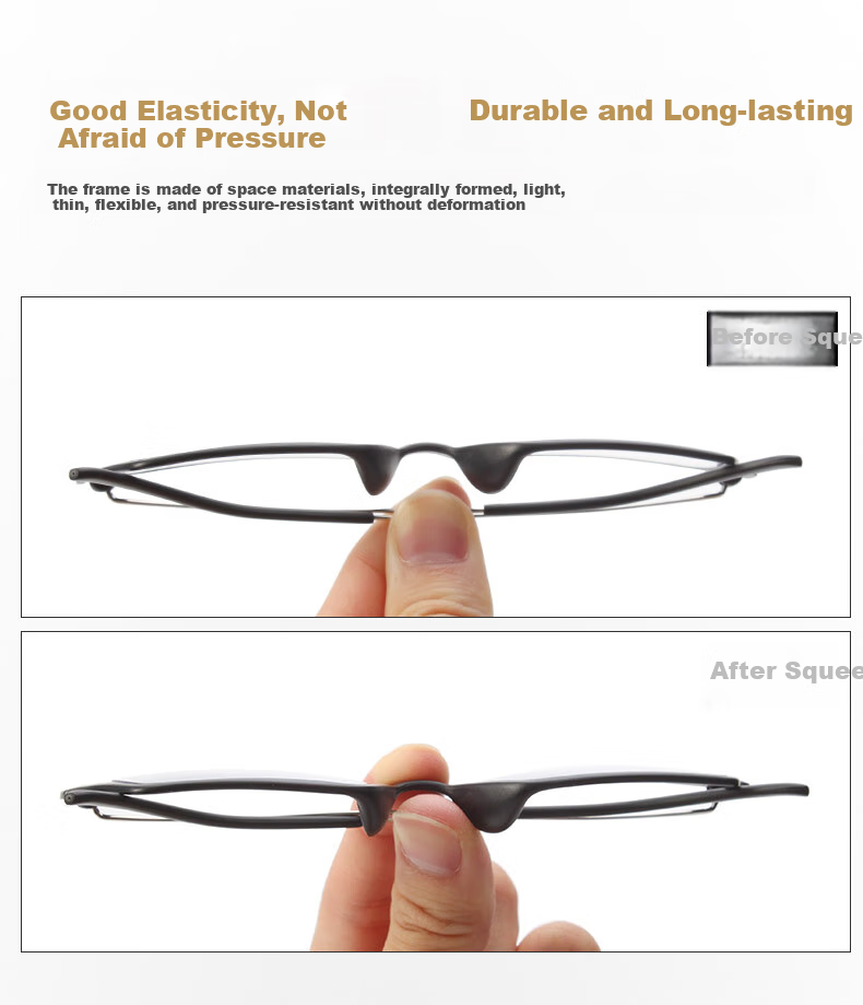 Xiyanghong Reading Glasses for Men And Women, Anti-Blue Light, Fashionable, Ultra-Light, High Definition, Brand Lightweight Presbyopic Glasses E9076Z 250 Degrees 6
