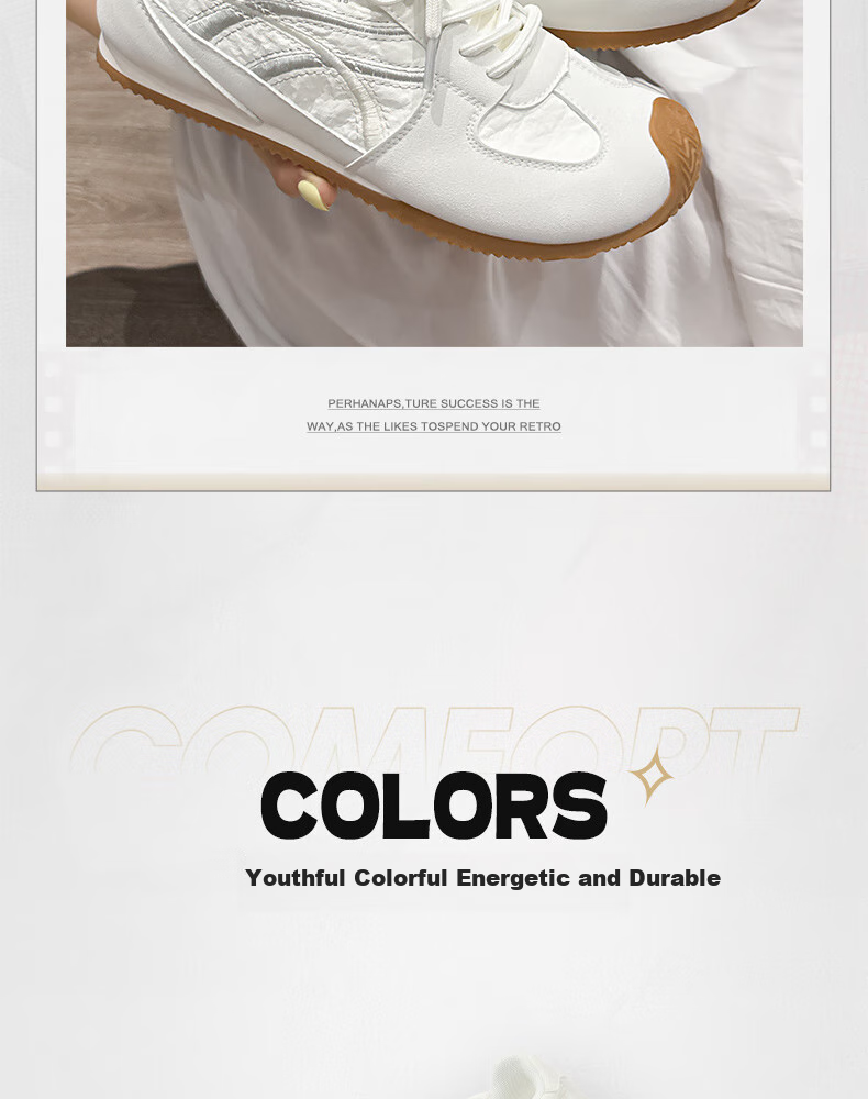 Huili Official Women's Shoes, 2025 Winter New Style Women's Shoes, Classic Soft-Soled Forrest Gump Shoes for Women, Beige Blue, Size 36 3