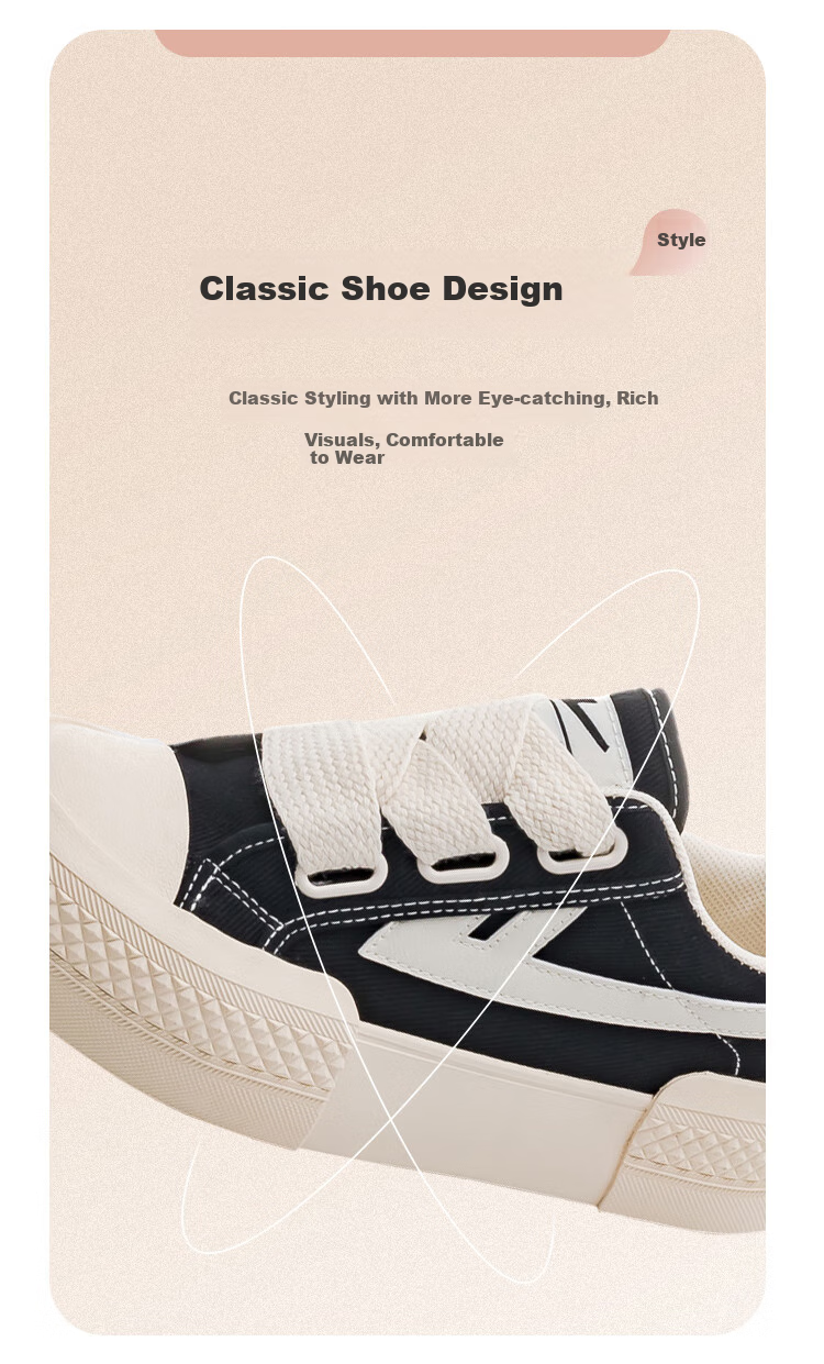 Huili Official Women's Sneakers, Women's Canvas Shoes for Summer 2026, Thick-Soled Simple Comfortable Shoes for Women, Beige Deep Blue Red, Size 39 5