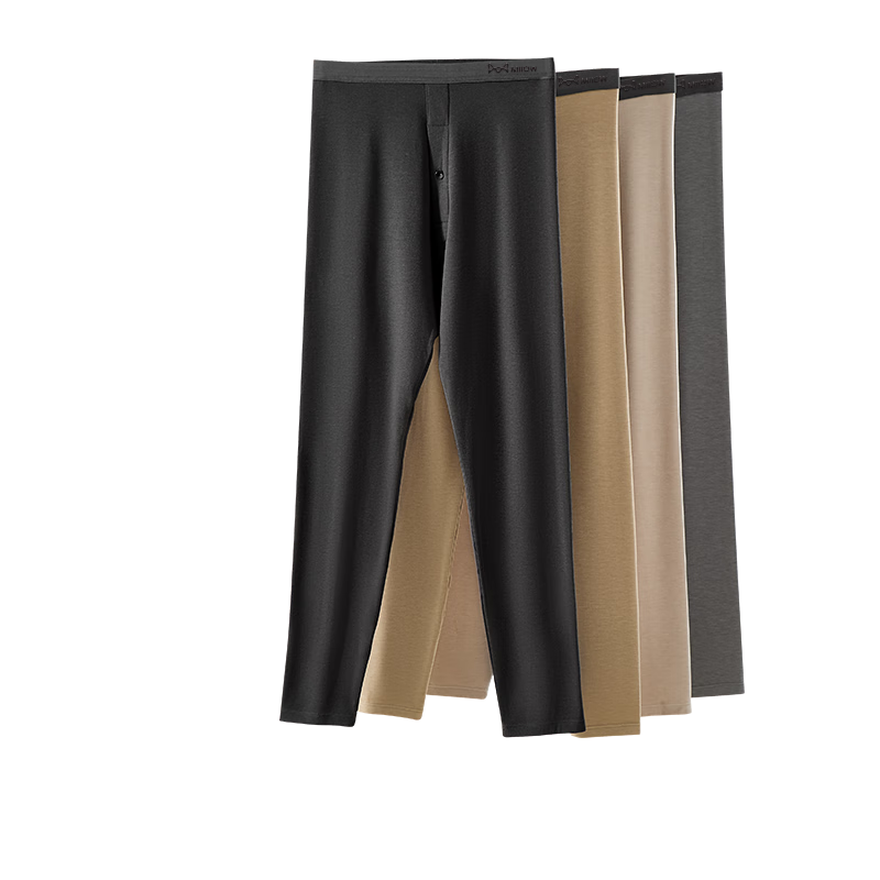 MiiOW [0 Polyester Cordyceps Care] Thermal Men's Warm Pants Thickened Autumn Men's Base Layer Pants Men's Thermal Underwear