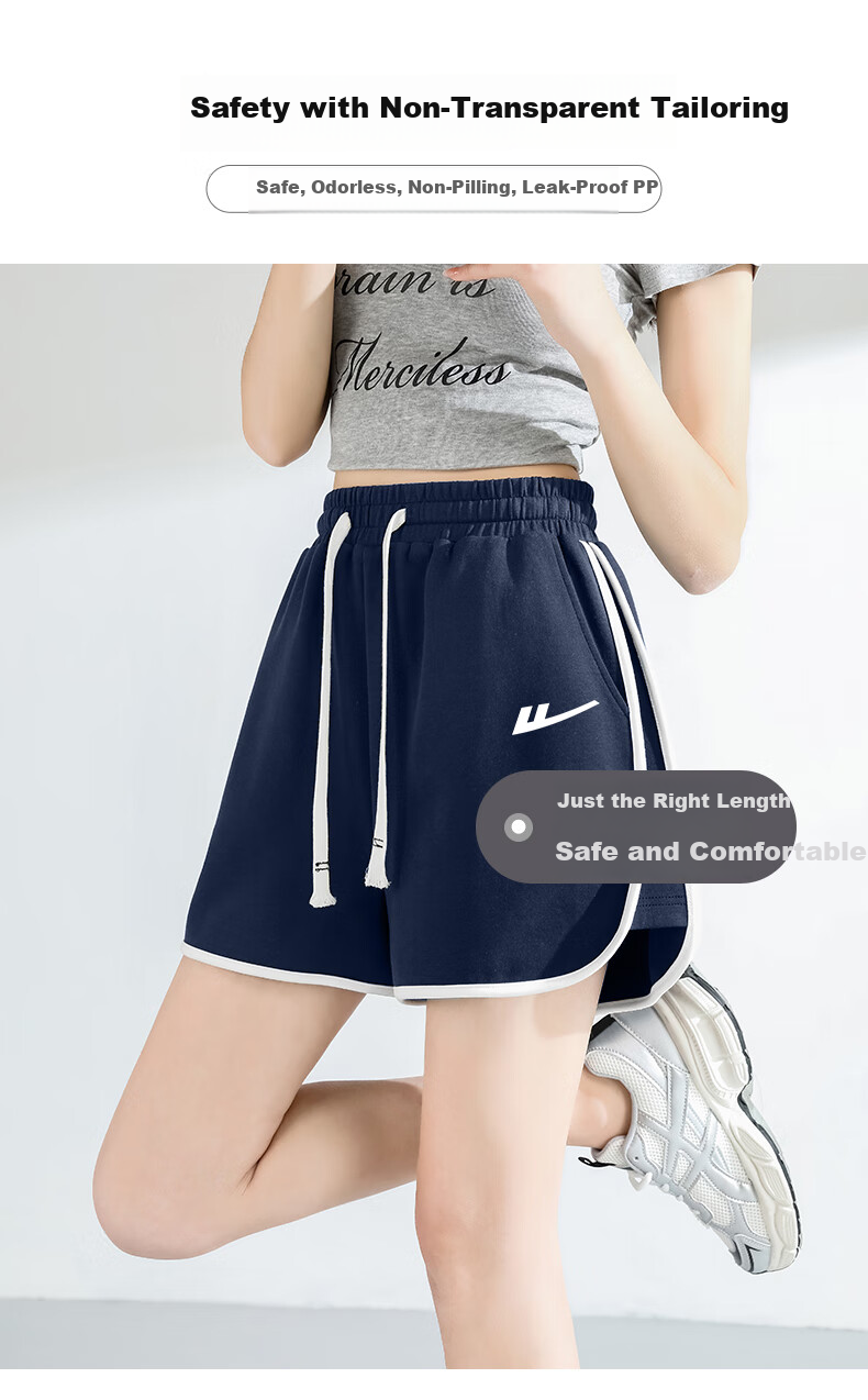 Warrior Color-Block Casual Shorts for Women, Summer 2026 Fashion, Skin-Friendly Comfortable Versatile Loose Athletic Style Drawstring Three-Quarter Pants 7