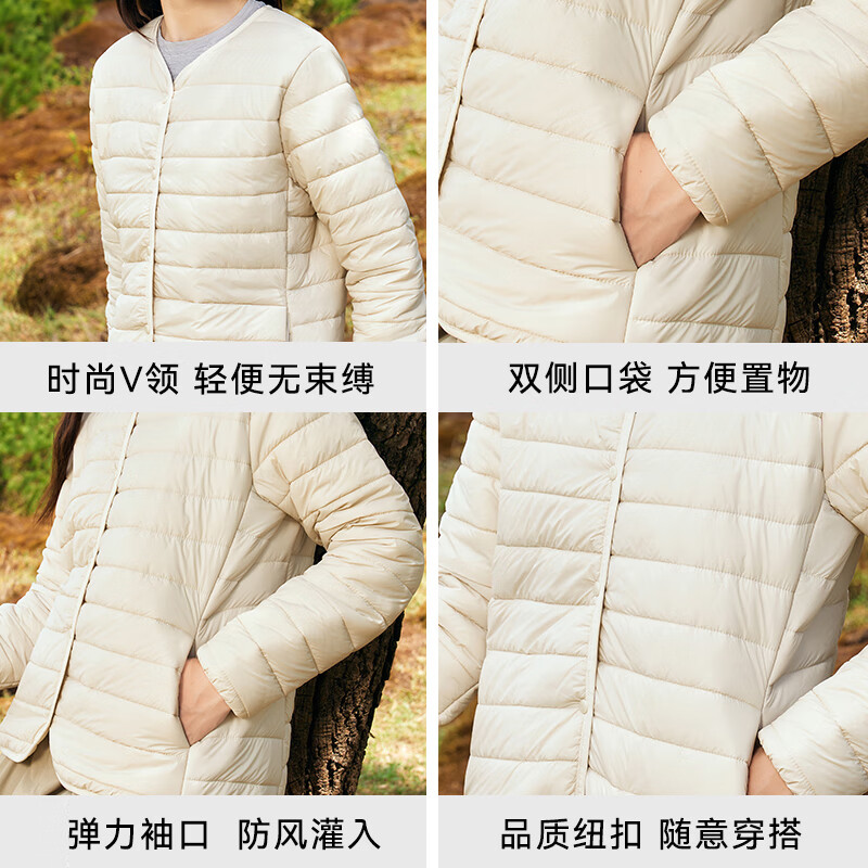 Panda Companion Women's Wool Lined Jacket Autumn Winter 2025 New Lightweight Petite Warm Cotton Padded Coat Softshell Inner Layer Top