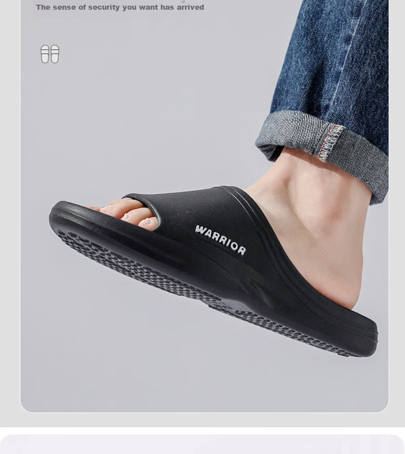 Huili Men's Slippers, Sports Bathroom Indoor And Outdoor Wear, Non-Slip Thick-Soled Sandals, HL0273 Black Size 46-47 4