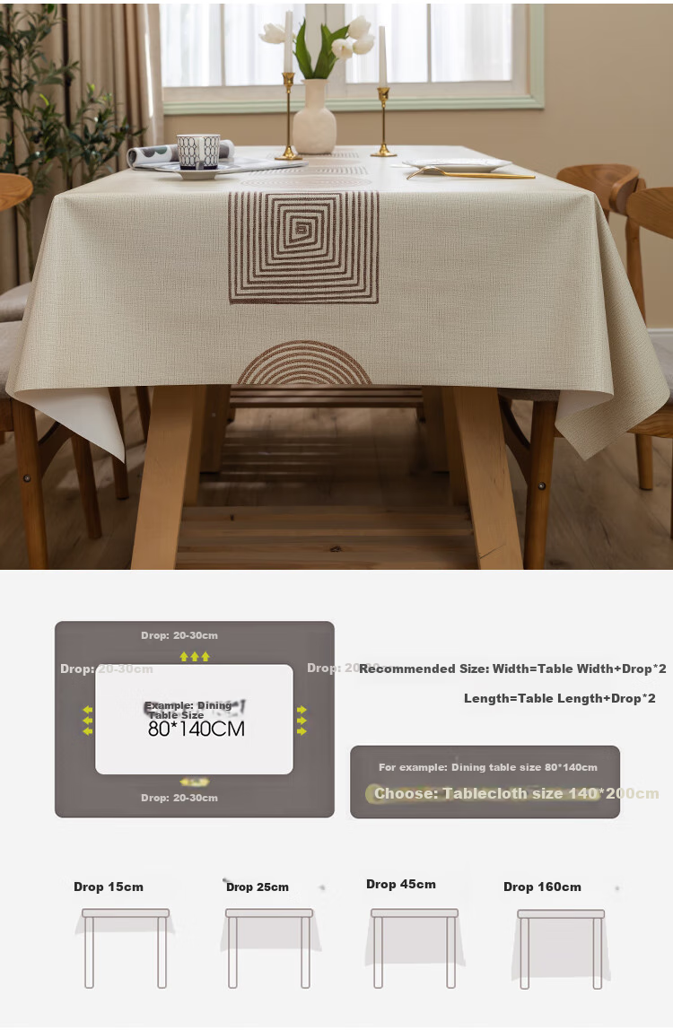 Ali Tablecloth, Table Mat, Waterproof And Oil-Proof, Washable, Heat-Resistant, PVC Tabletop, Rectangular, Green Plaid, 0.9*1.4 4