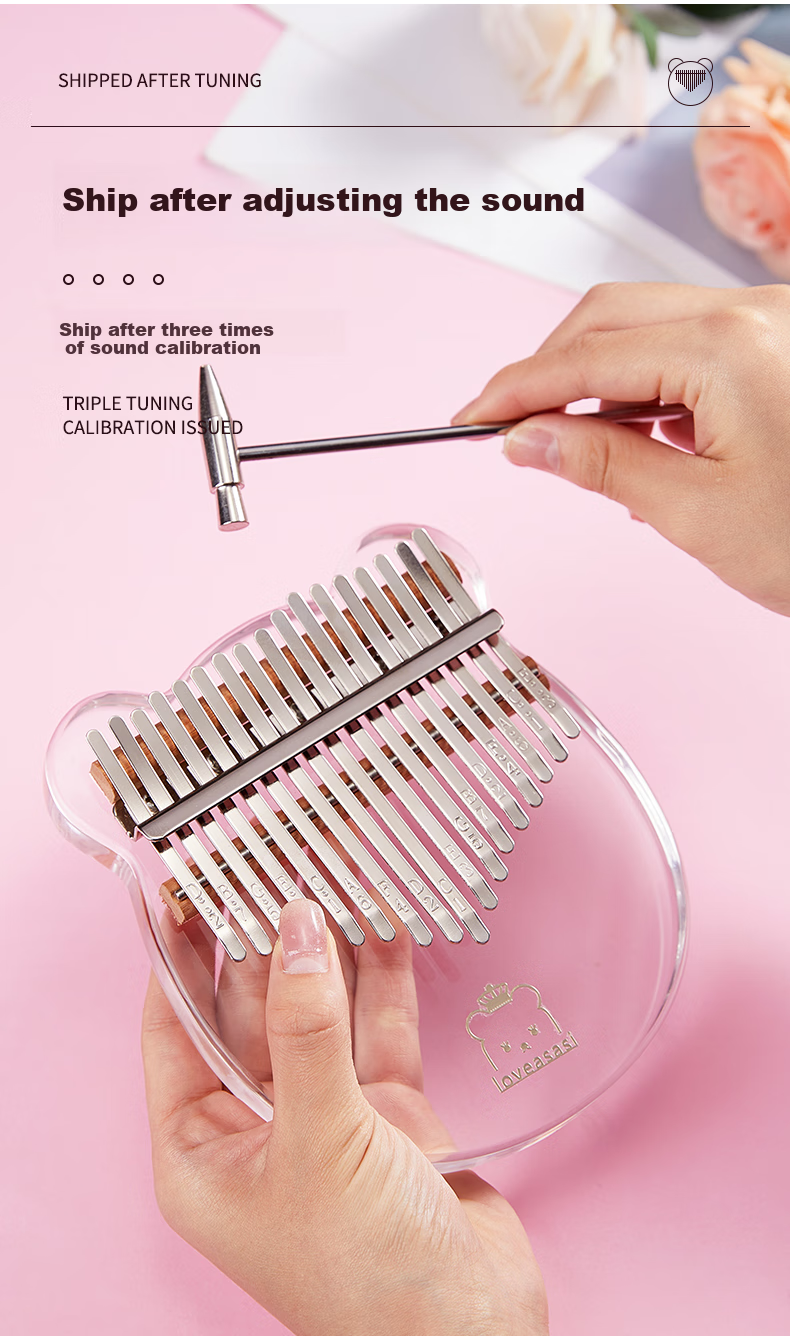 Asasi 21-Key Kalimba Thumb Piano Finger Piano Birthday Gift for Beginners, Adults And Children Musical Instrument Lucky Star 7