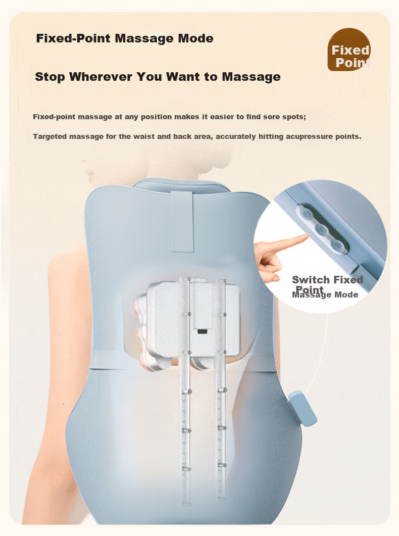 MIAOJIE MX05 Max Waist Massager, Walking-Style Back And Waist Massager, Kneading And Heating Pad, Lumbar Support, for Lower Back Pain Relief, Gift for Elders, Boyfriends, Girlfriends 7