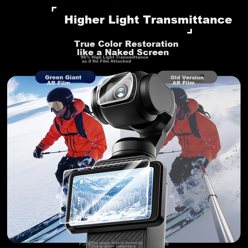 Защитная пленка Llano для DJI Pocket 3 AR, антибликовая, противоударная, для экрана камеры