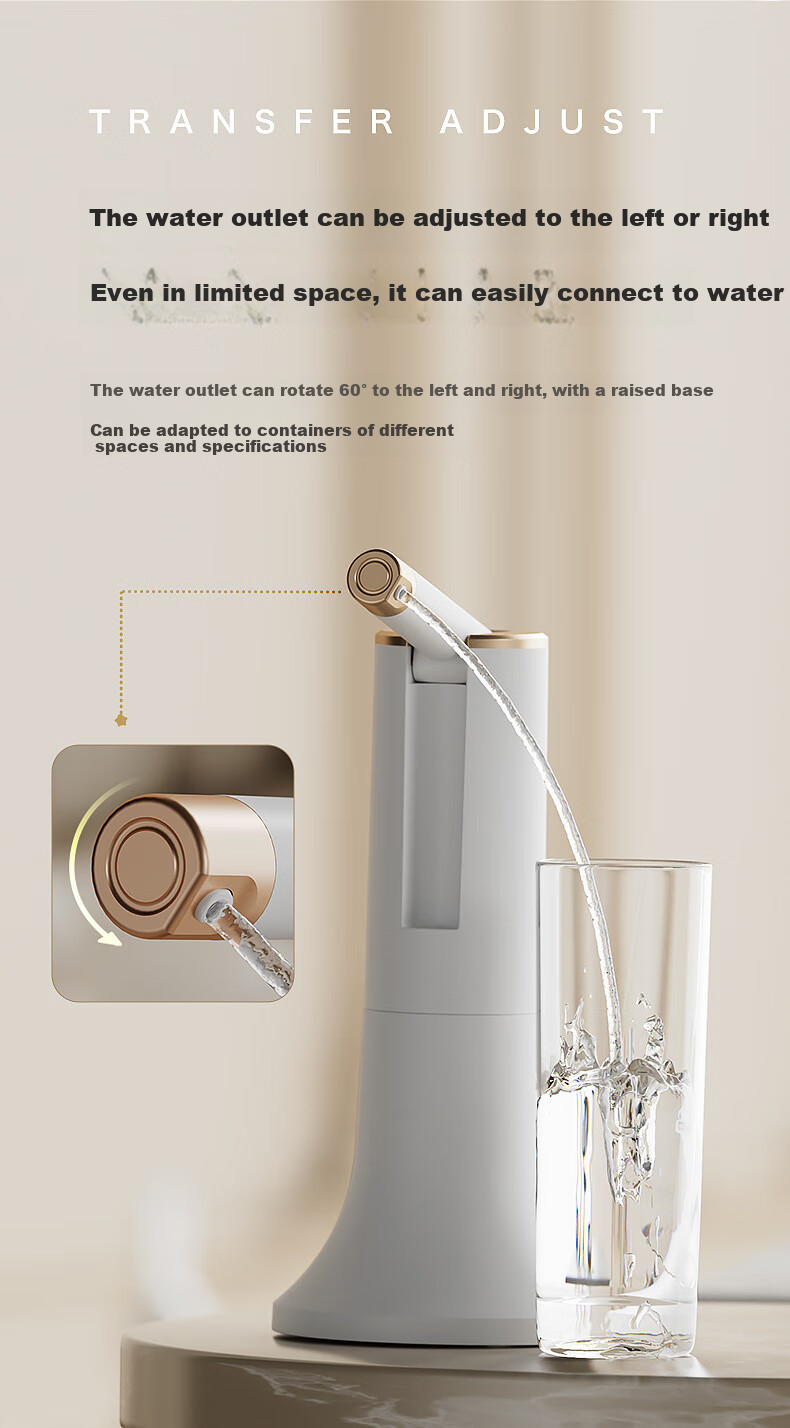 Canjiangjun Water Dispenser Pump for Bottled Water And Desktop Use, Automatic Water Pumping Machine for Home And Office 5