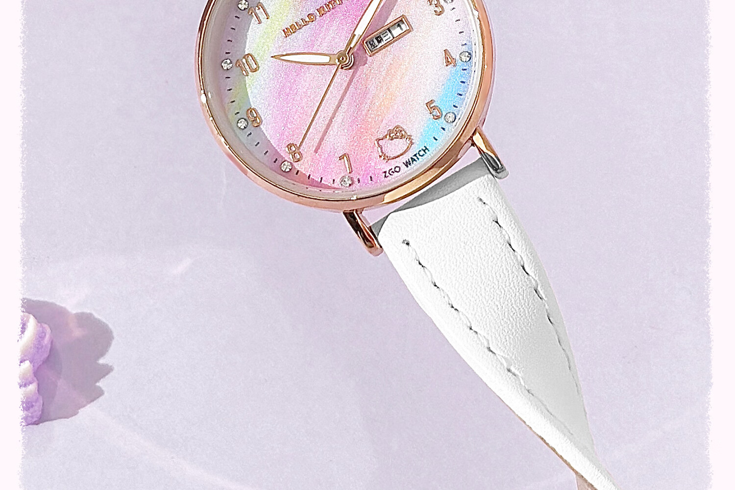 Hello Kitty Girls' Watch Student Dual Calendar Luminous Waterproof Kids' Watch for Elementary and Middle School Girls Exam Wristwatch 12