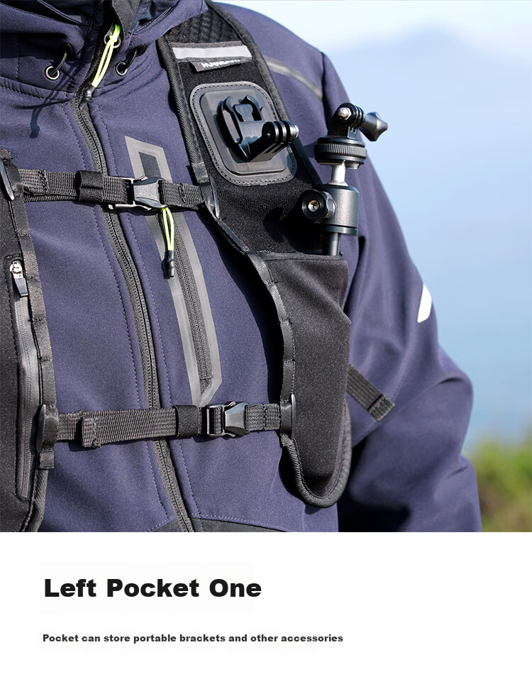 MAXCAM/Maisikamu Suitable for DJI Osmo Pocket 2/1, Camera Mounting Vest for Hiking, Sports, Trekking, Fishing, Photography, Fixed Shoulder And Chest Strap Accessories 6
