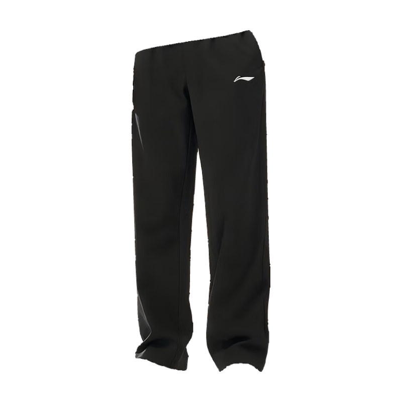 LI-NING Unisex Autumn Winter New Black Fleece-lined Casual Straight-leg Sports Yoga Pants