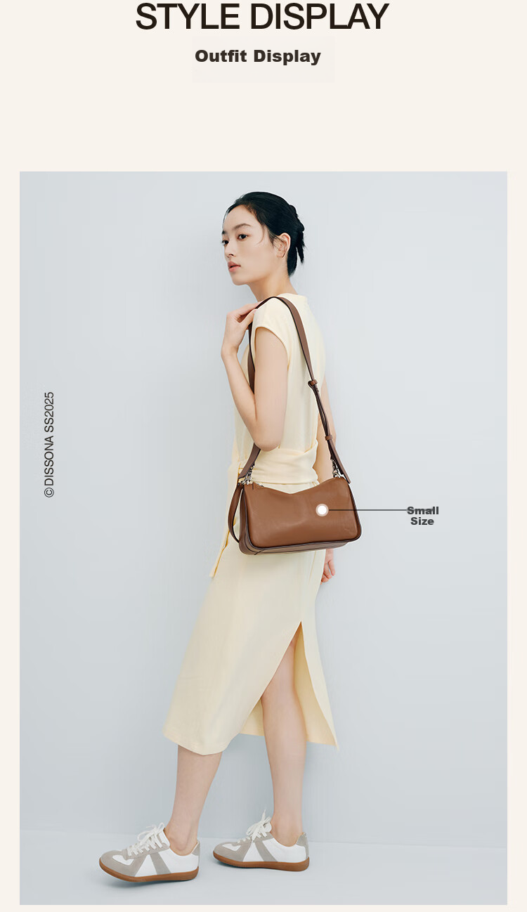 DISSONA Women's Handbag, Toast Bag, Soft Bag, Underarm Bag, Tote Bag, Shoulder Bag, Crossbody Bag, Brow 5