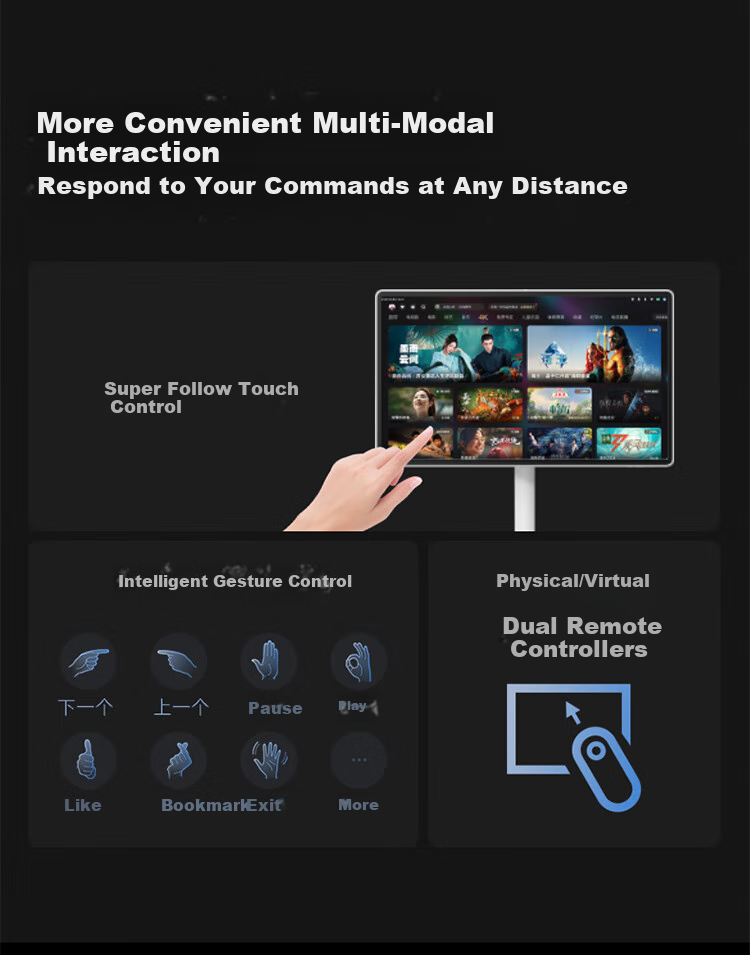 Wae Tmall Genie 4K Ultra HD Best Friend Machine, 256GB Long Battery Life Version, Surround Sound, Theater-Quality Audio Effects, Eye-Protection Mobile TV, Birthday Gift 12
