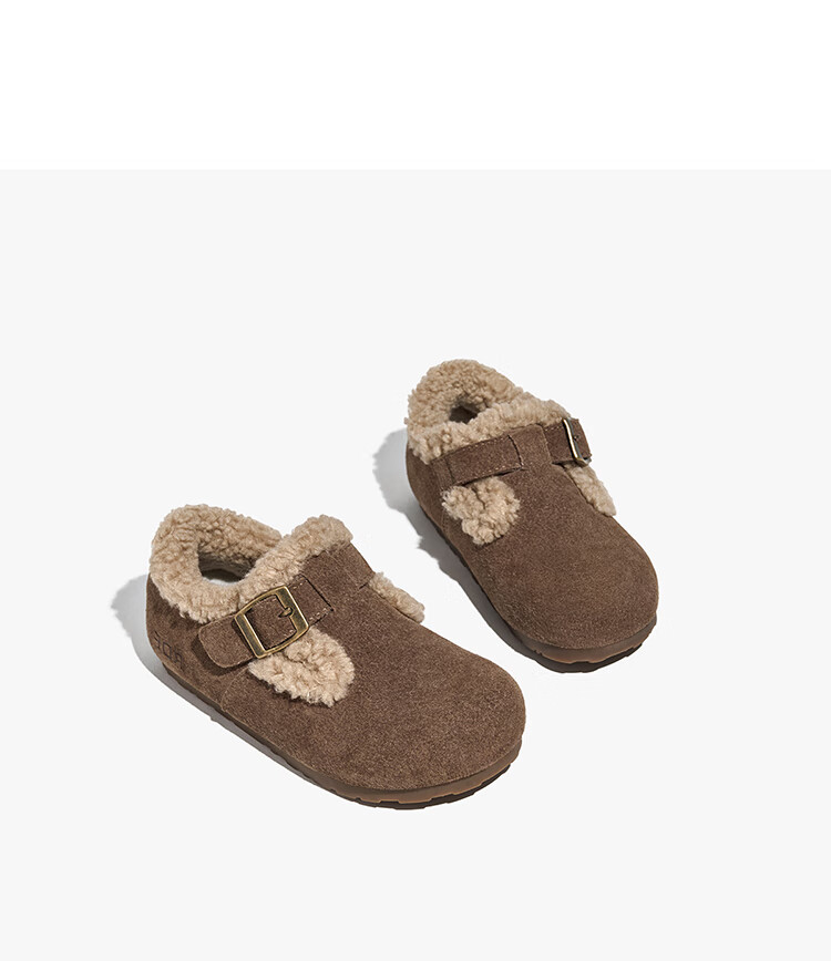 RED DRAGONFLY Children's Autumn Shoes, Boys And Girls Flats, Girls Soft-Soled Birkenstock Shoes, Small Leather Shoes Q51BPPF406, Camel Color, Size 29 24