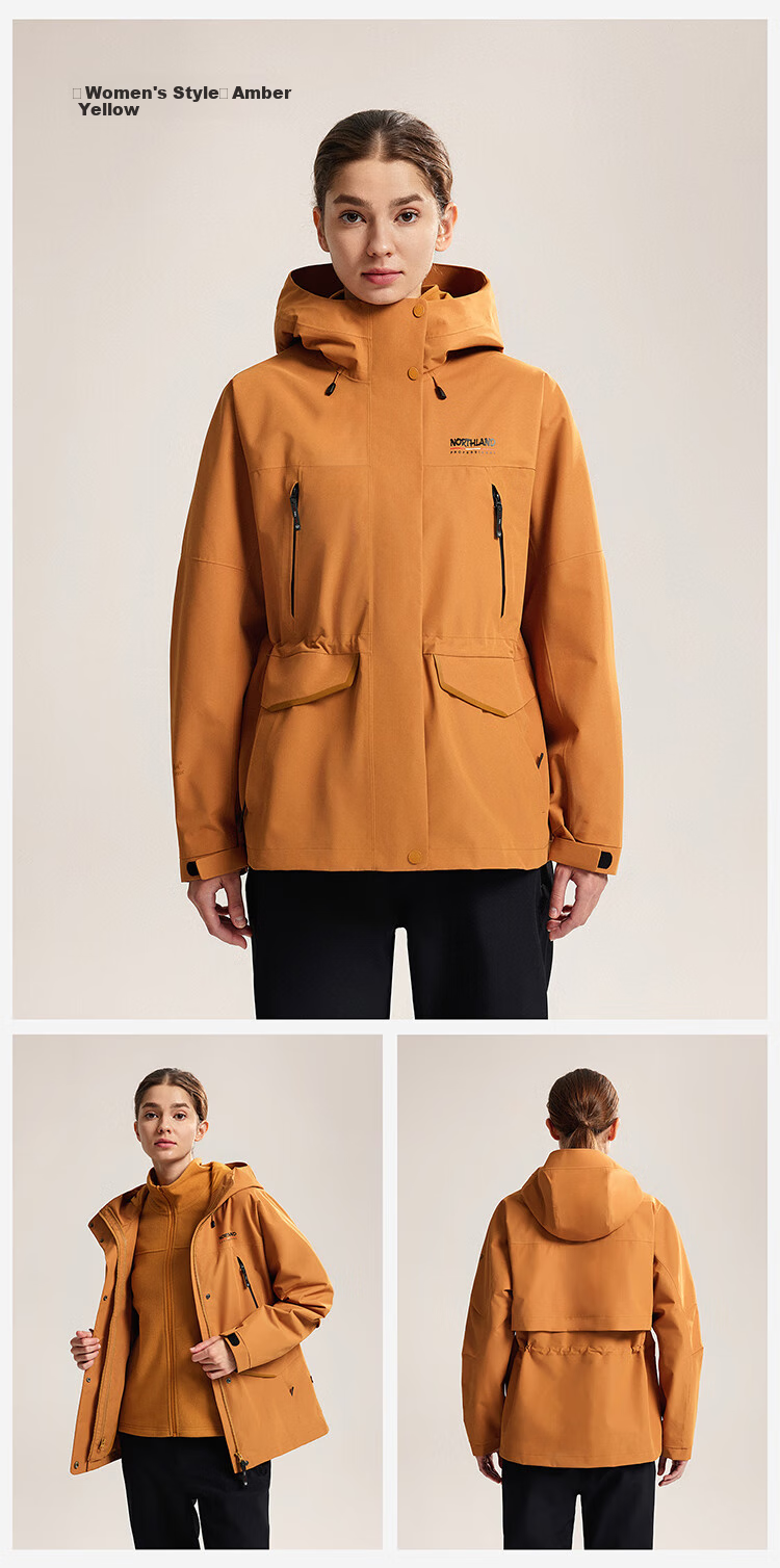 NORTHLAND [Huyanglin 3.0] Women's Three-In Outdoor Jacket, Water-Repellent And Windproof, for Hiking And Mountaineering, Two-Piece Set 26