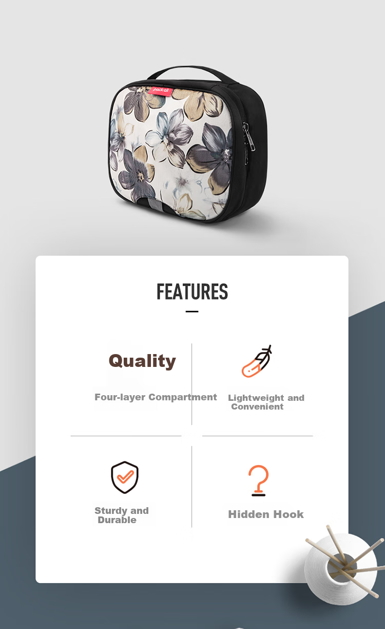 Pack All Toiletry Bag Travel Organizer Large Capacity for Men And Women Business Trip Portable Toiletries Storage Bag Orange 2