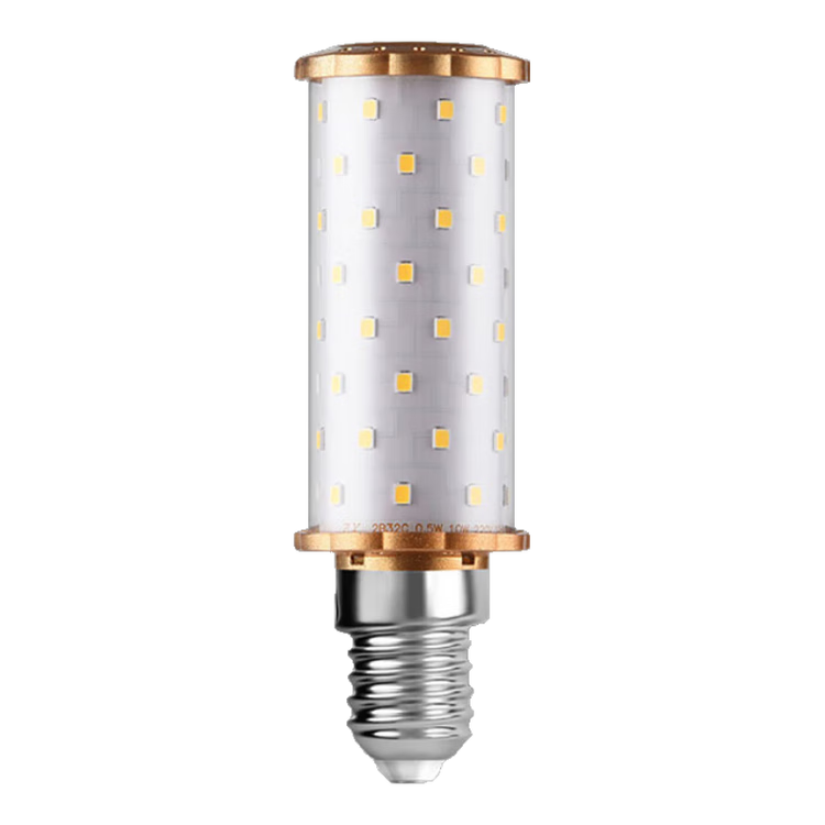 FSL Foshan Lighting Super Bright LED Bulb Candle Bulb Column Bulb Corn Energy-saving Bulb E14 Small Screw Base Light Source Energy-saving Lamp Wide Angle 9W Three-level Dimming Gold
