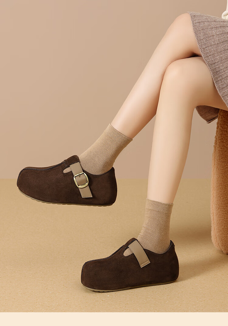 ZHR Height-Increasing Birkenstock Sandals for Women, Kappa Versatile Women's Shoes, Spring And Autumn Lightweight Casual Flats for Women, JT191 Khaki Size 36 18