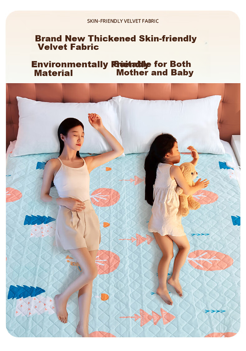Royalstar [High Temperature Power-Off] Double-Person Dual-Control Anti-Mite Timed Skin-Friendly Velvet Electric Heating Blanket Mattress Pad 1.8*1.5 Meters 7