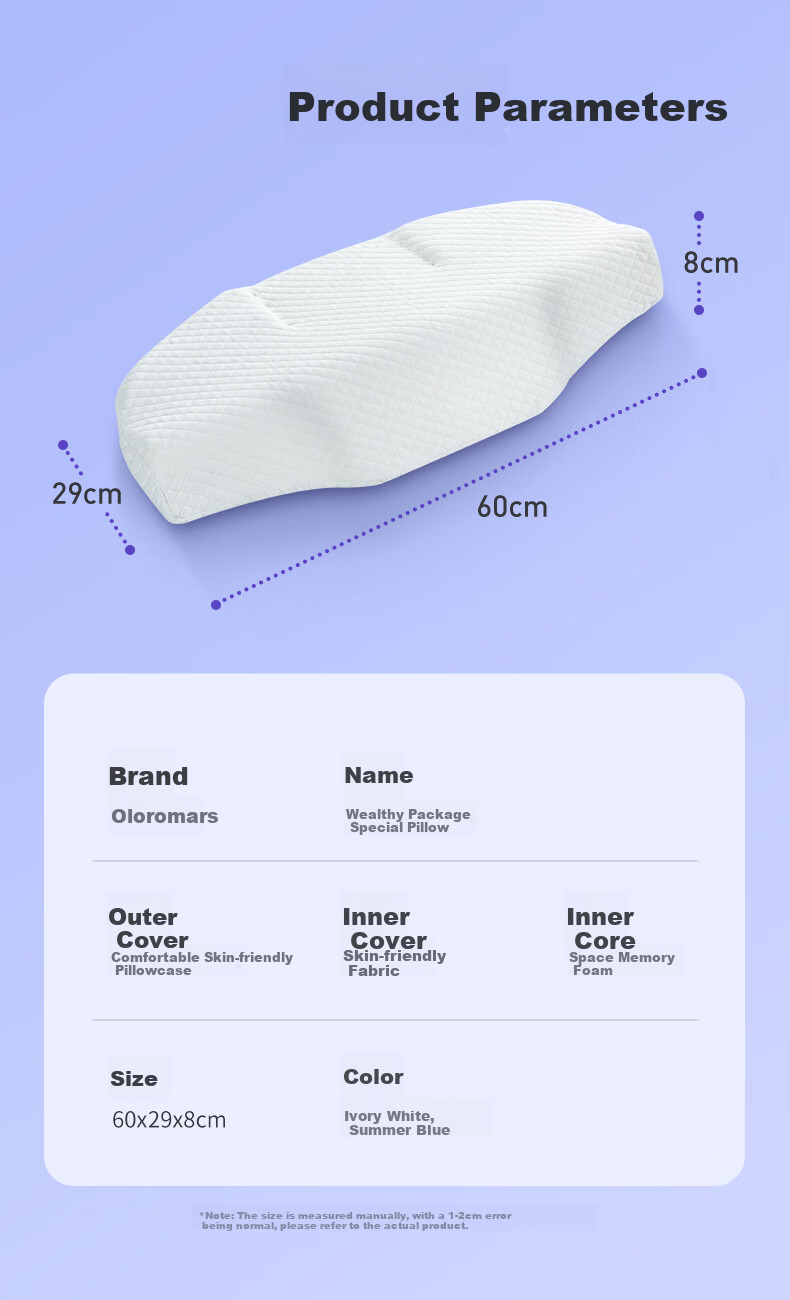 Aeromax Memory Foam Cervical Pillow for Neck Support, Cervical Spondylosis Treatment, Adult Sleeping Pillow, Detachable Traction Round Pillow 12