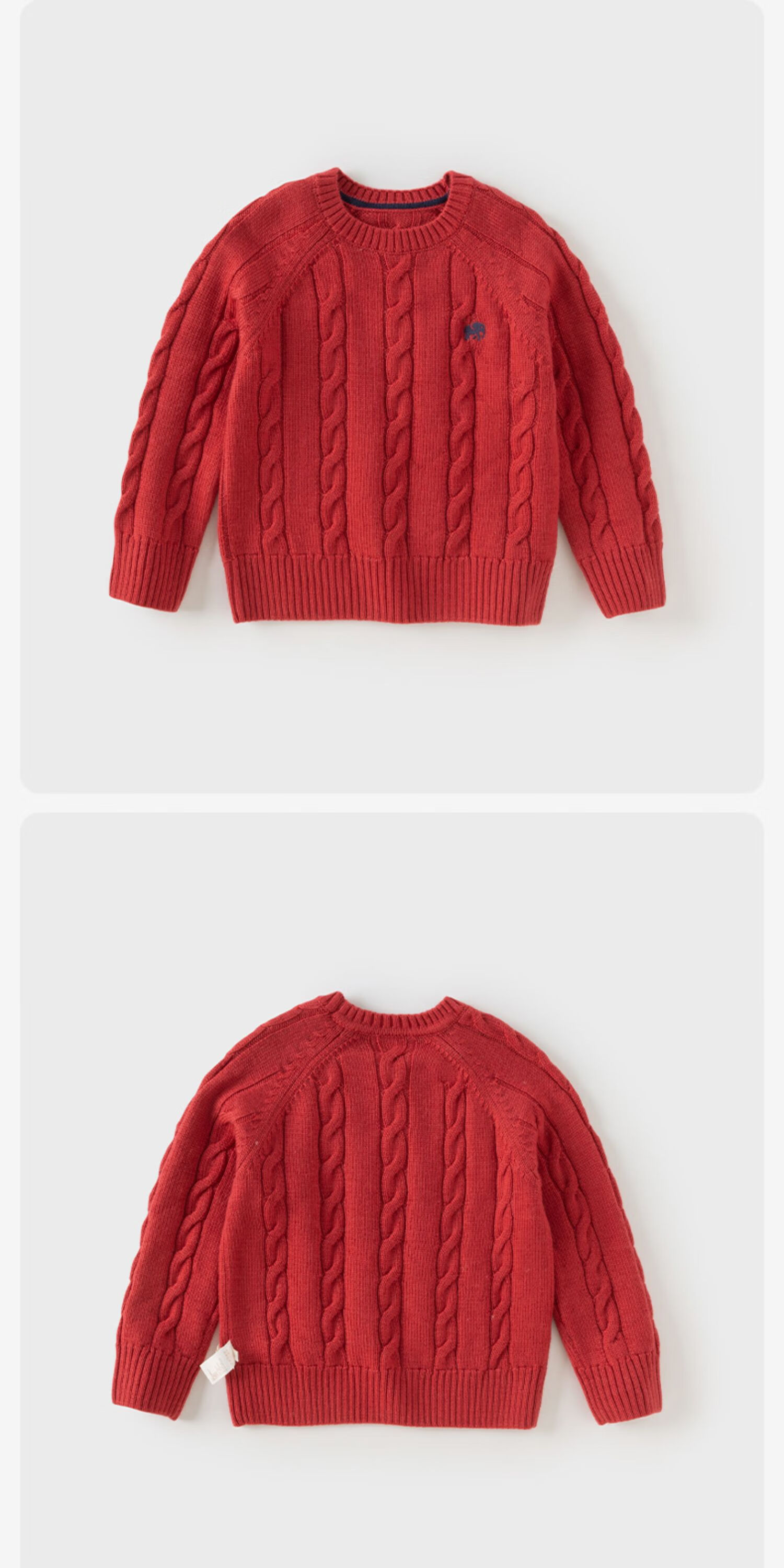 DAVE & BELLA Kids Pullover Sweater Autumn Winter Boys Casual Wool Knit Long Sleeve Top 2