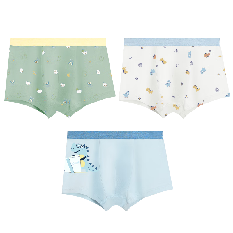 Hodohome Boys' Antibacterial Cotton Blend Cartoon Breathable Boxer Briefs Age 7