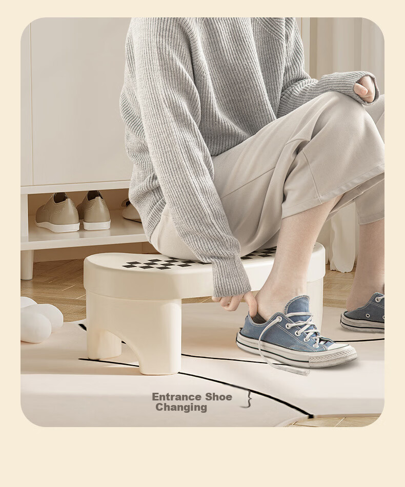Fanyejia Household Toilet Stool, Squatting Toilet Seat, Squatting Aid, Bathroom Footrest Pad, Thickened Foot Stepping Stool, Children's Toilet Seat 12