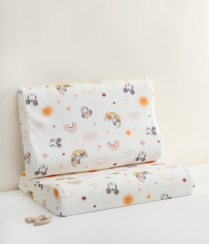 Disney Latex Pillow Thai Imported Natural Latex Neck Support Sleep 6-12 Years 7A Antibacterial Breathable 15