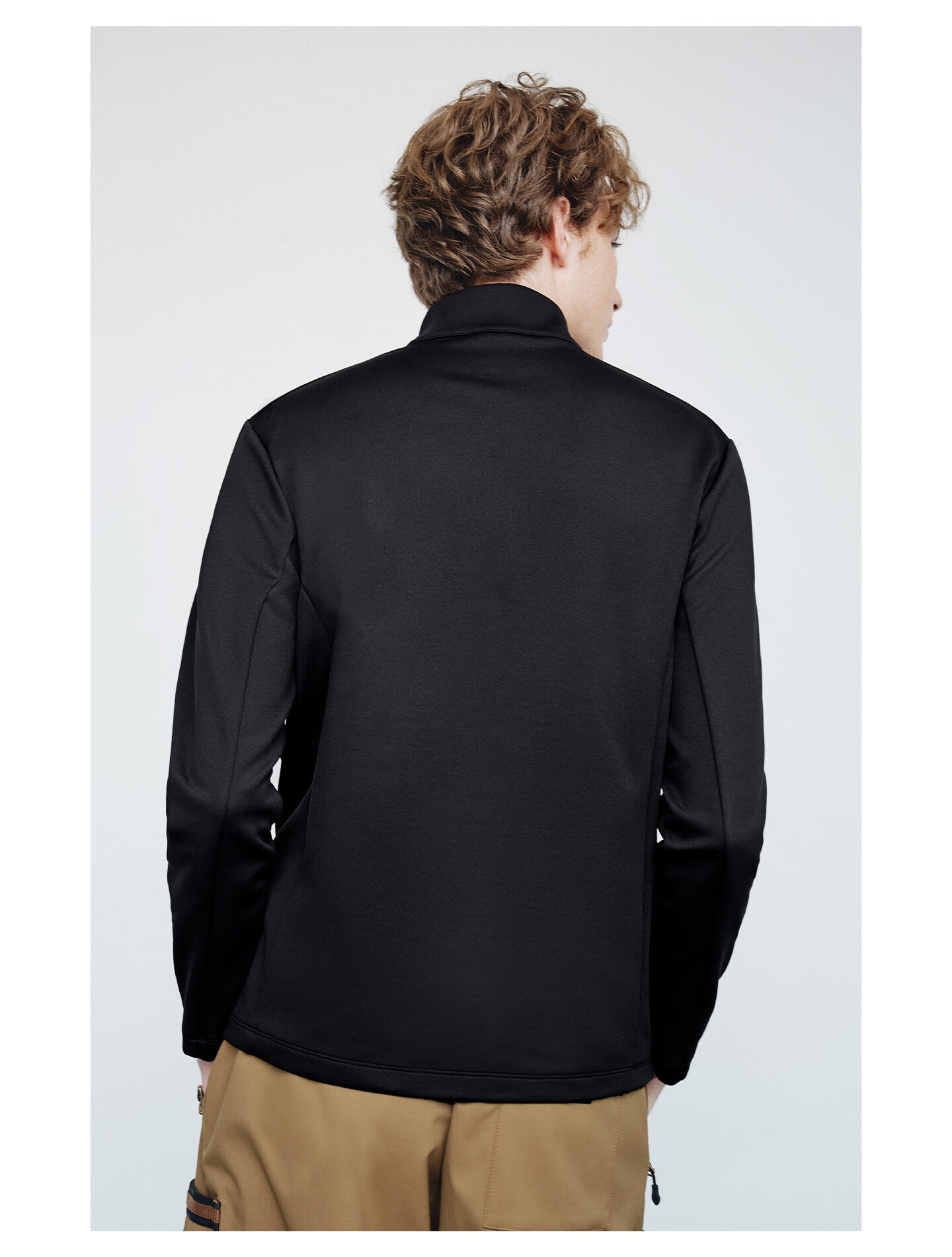 Navigare Celebrity-Inspired Small Sailboat Men's Half-Zip Brushed Casual Sweatshirt Inner Layer Top 1135845304 36